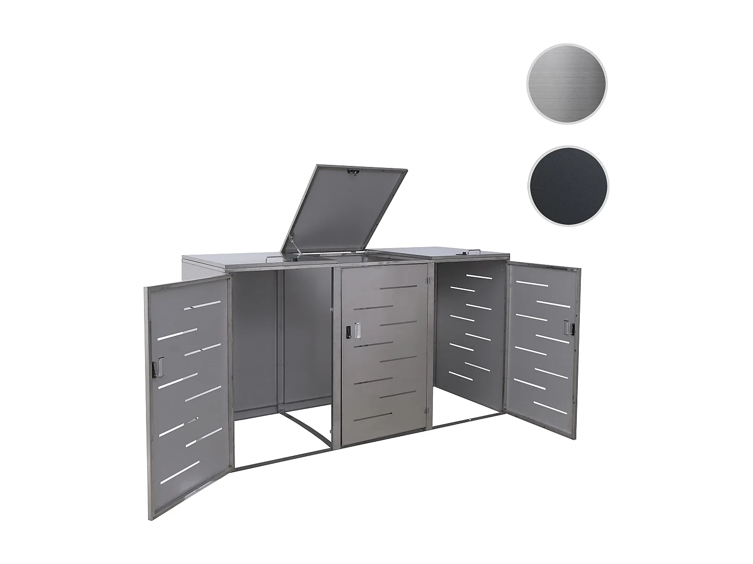 MCW-E83 3-bin/6-bin bin enclosure,  stainless steel 85kg