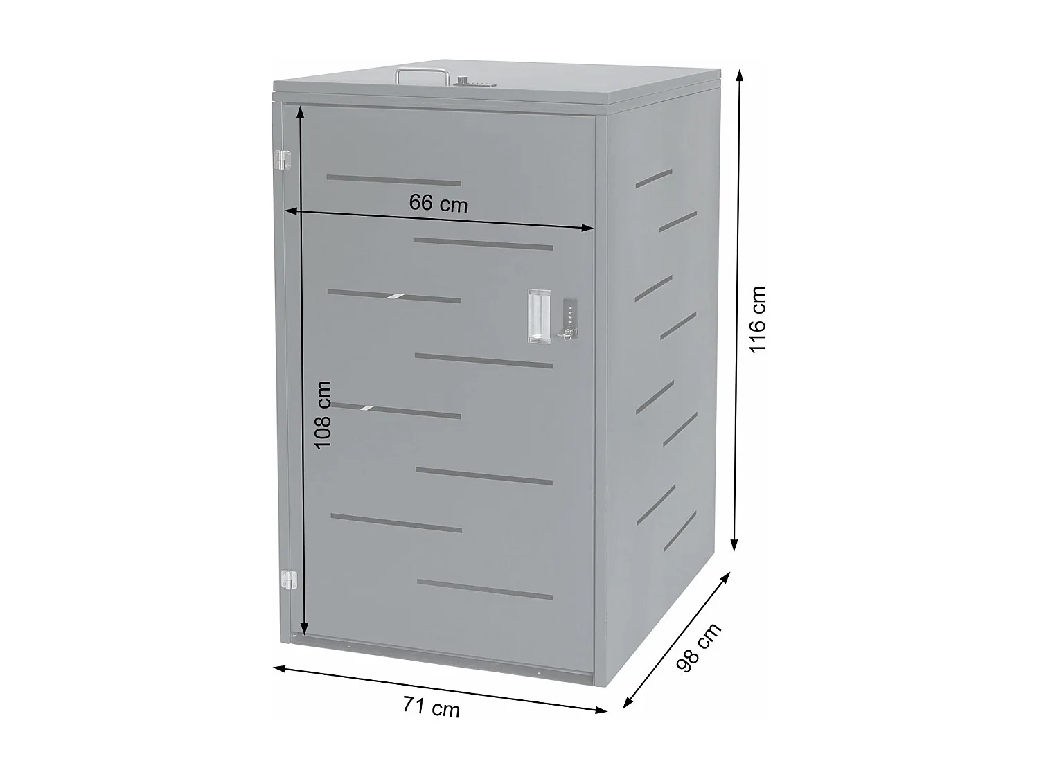 1 pojemnik/2 pojemniki na śmieci MCW-E83,  stal nierdzewna 35kg