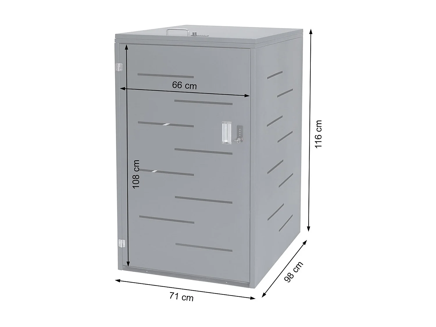 1 pojemnik/2 pojemniki na śmieci MCW-E83,  stal nierdzewna 35kg