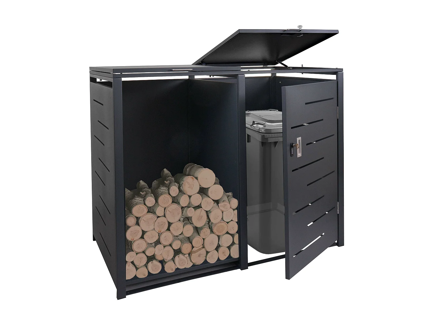 Pojemnik MCW-E83-B,  antracyt, stal