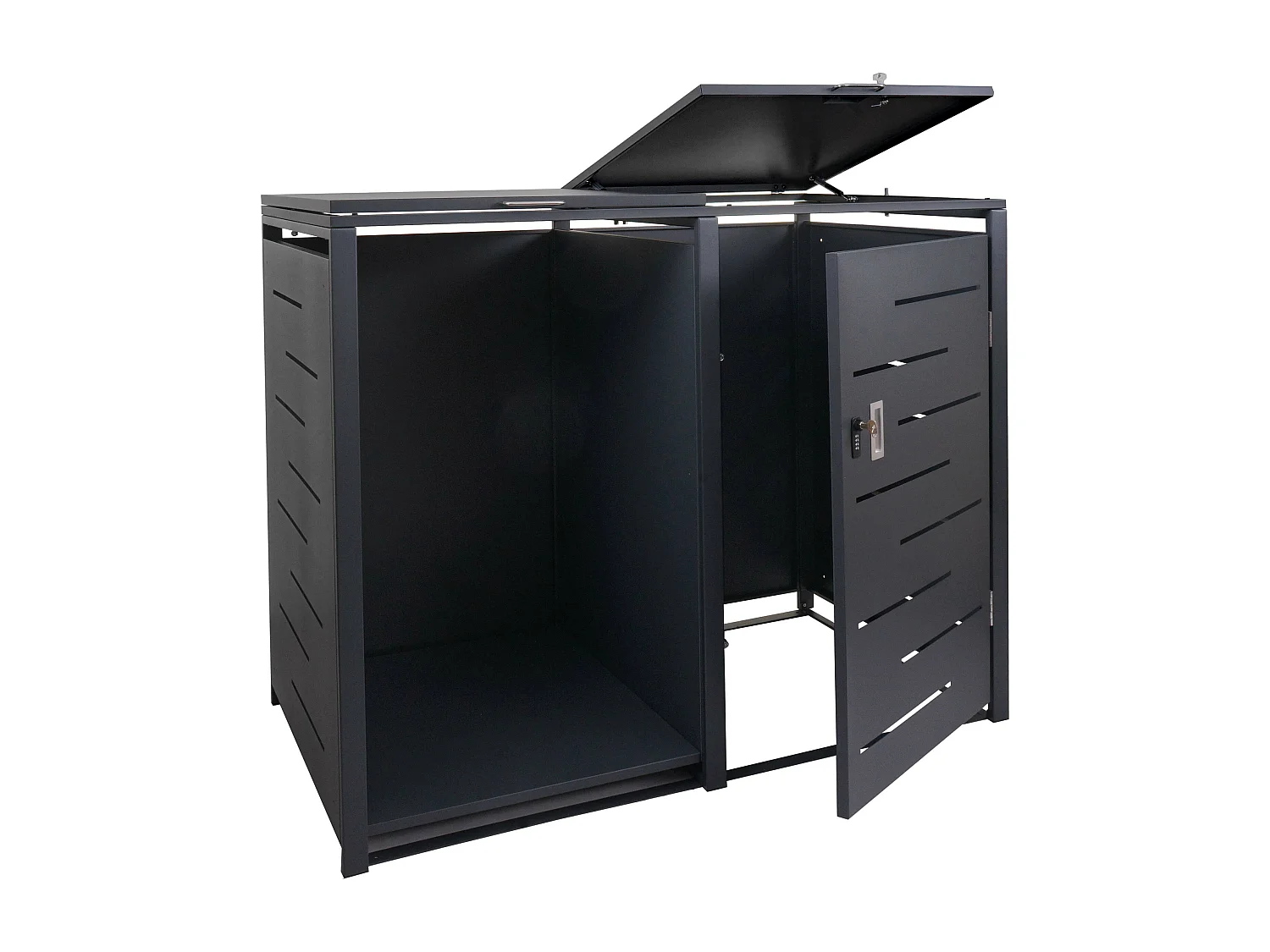 Pojemnik MCW-E83-B,  antracyt, stal