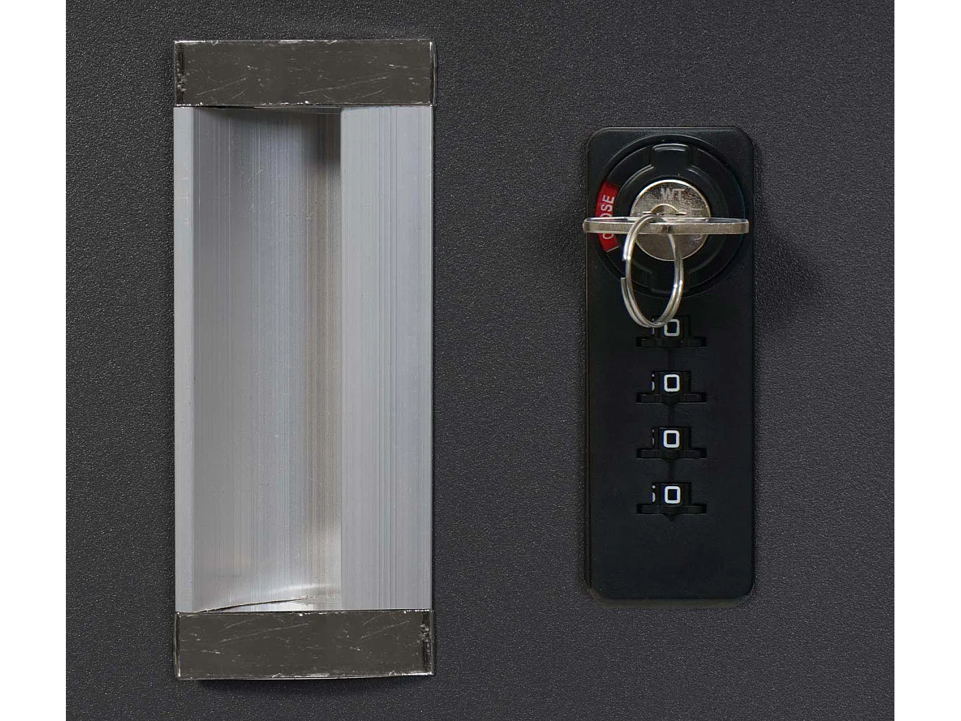 2er-Mülltonnenverkleidung MCW-E83, Anthrazit, Stahl 54kg