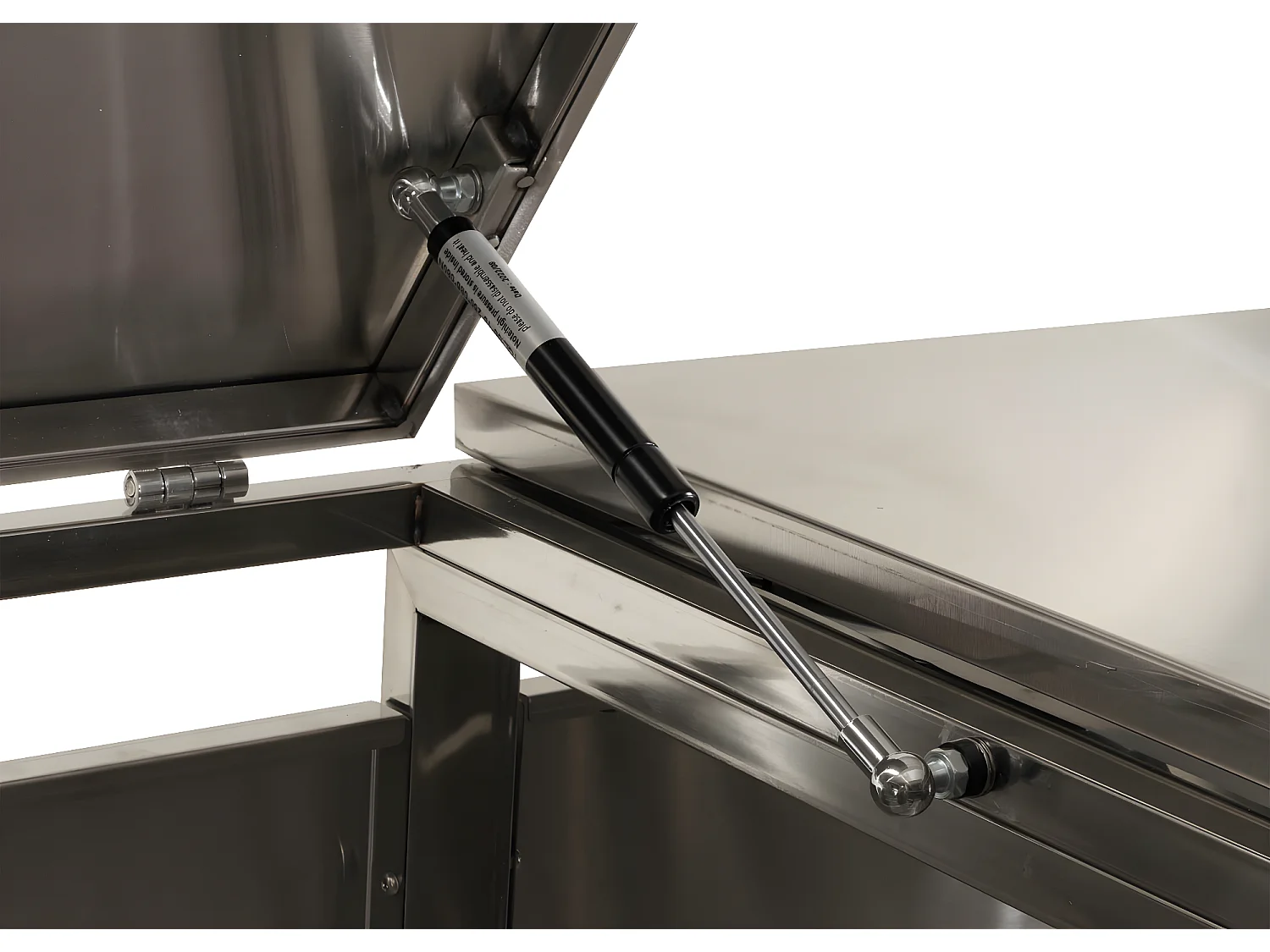 3er-Mülltonnenverkleidung MCW-E83, Edelstahl 68kg