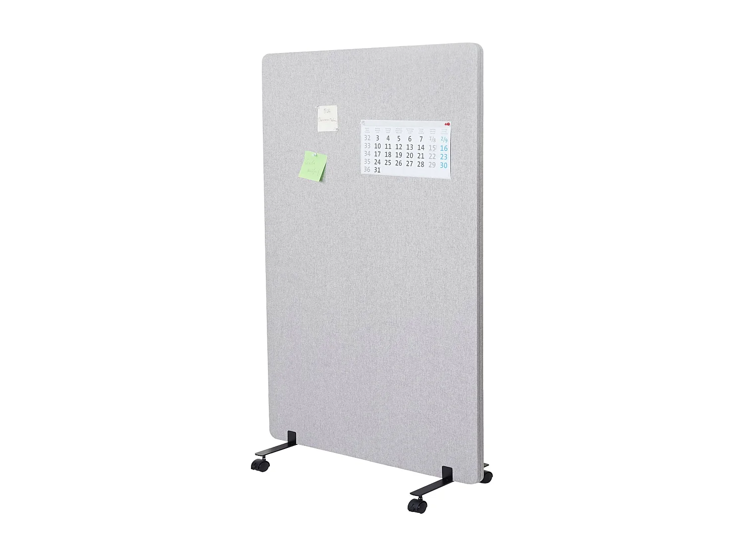 Akustik-Trennwand MCW-G77, 127x80cm grau