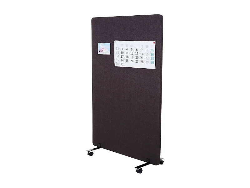 Akustyczna ścianka działowa MCW-G77,  127x80cm brązowo-szary