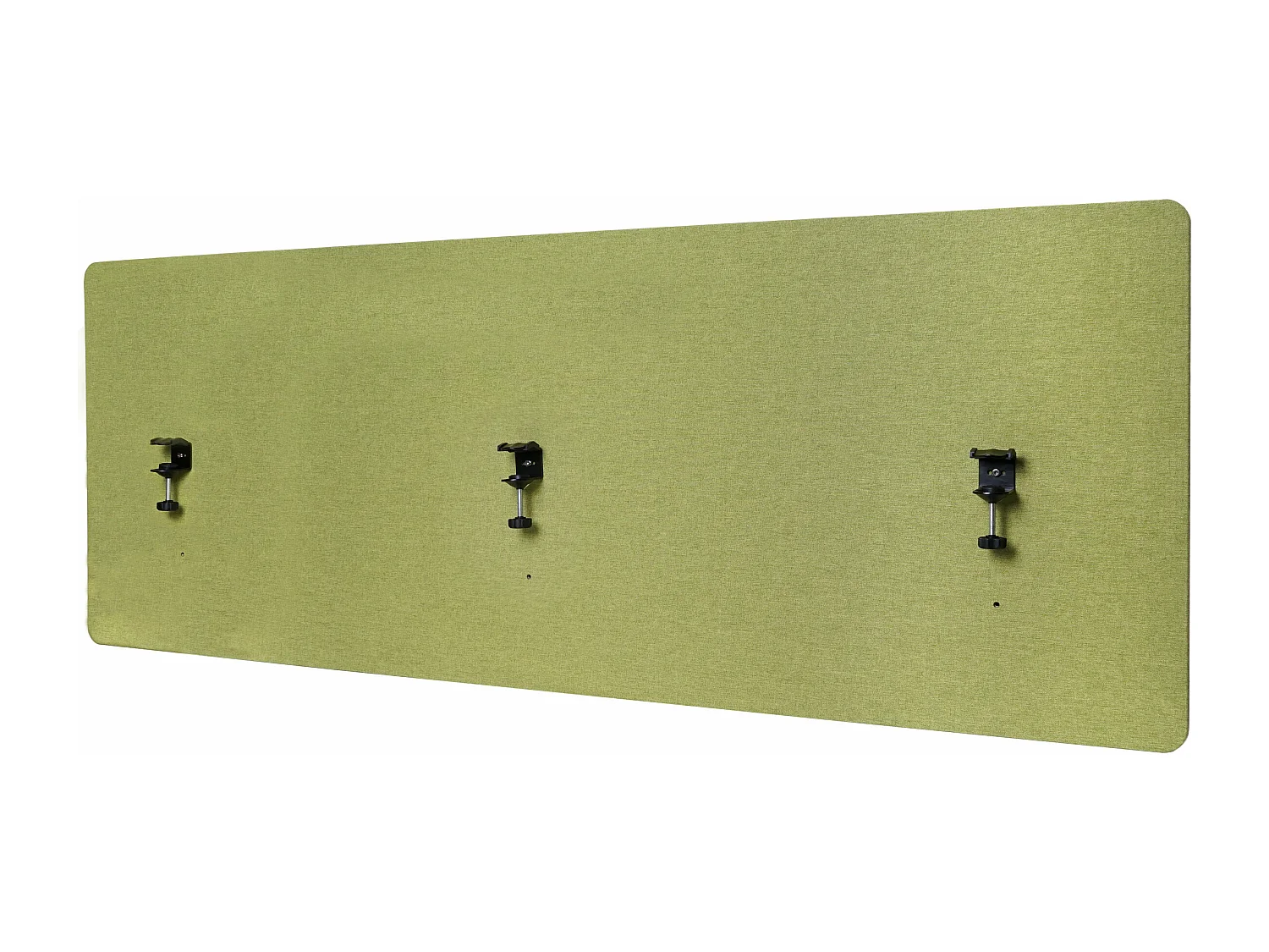 Akoestische bureauscherm MCW-G75,  60x160cm groen