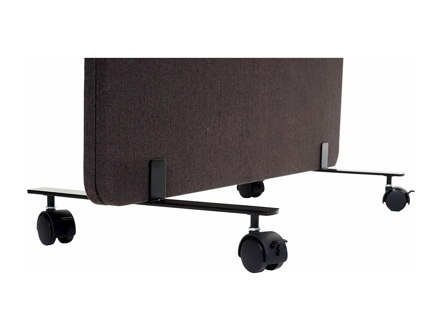 Akustik-Trennwand MCW-G77, 167x80cm braun-grau