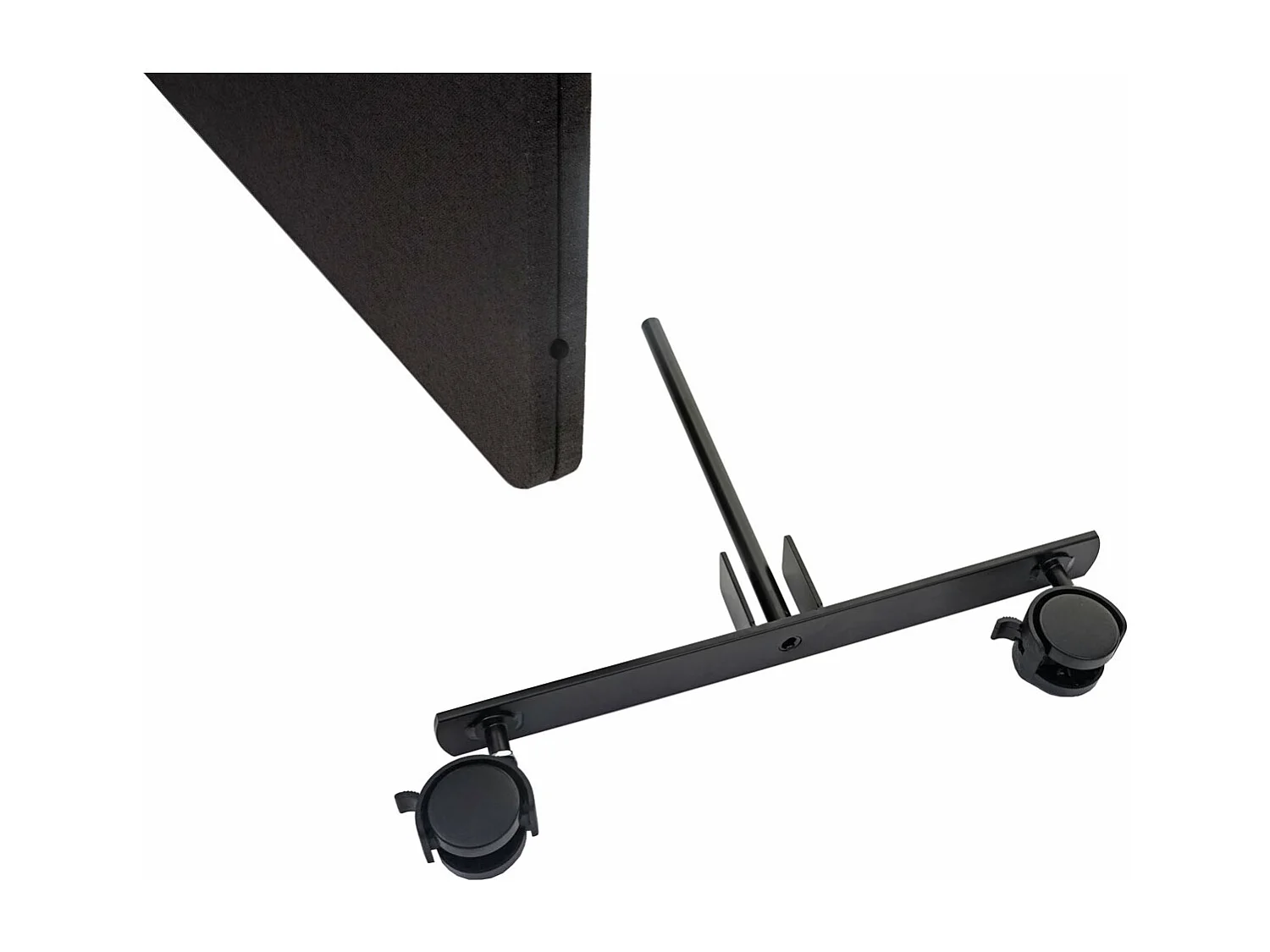 Akustik-Trennwand MCW-G77, 167x80cm braun-grau