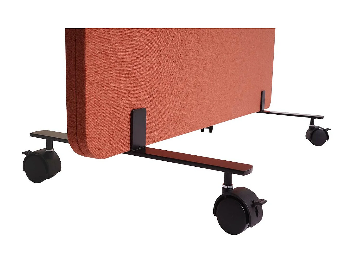 Akoestische scheidingswand MCW-G77,  127x80cm bruin