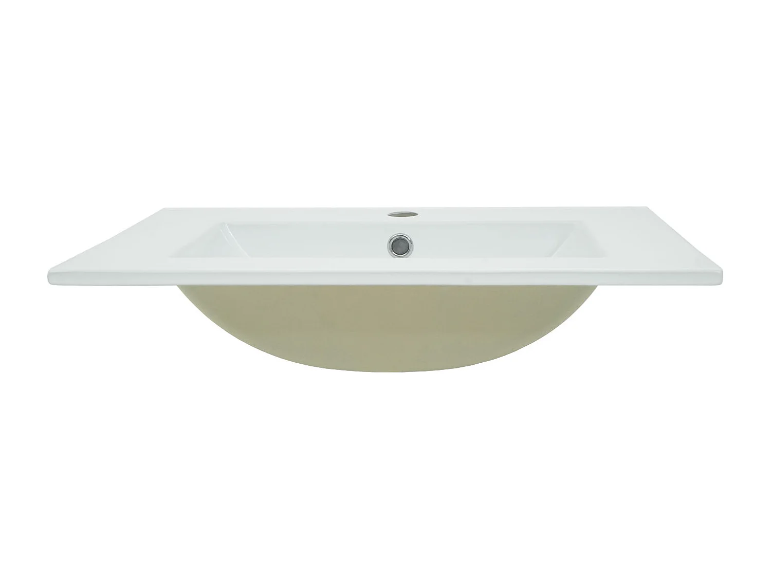 Waschbecken MCW-D16, 61cm 18mm Kante
