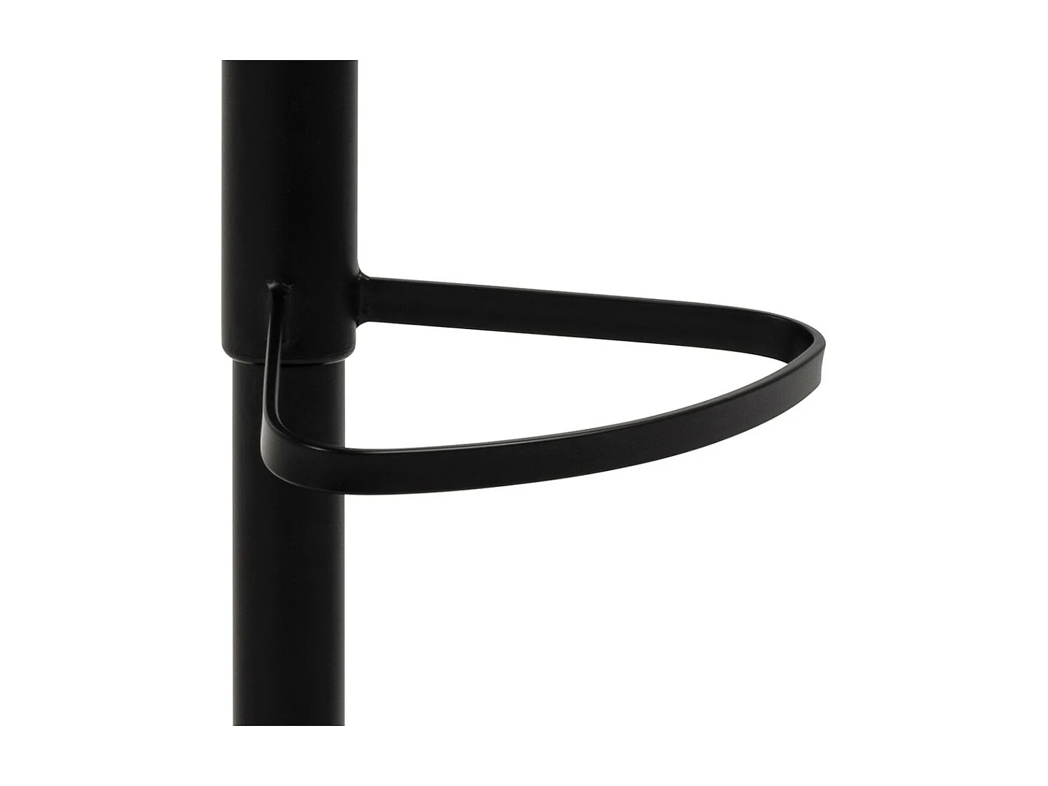 Colobura - Tabouret de bar en tissu et métal H55-80cm - Gris