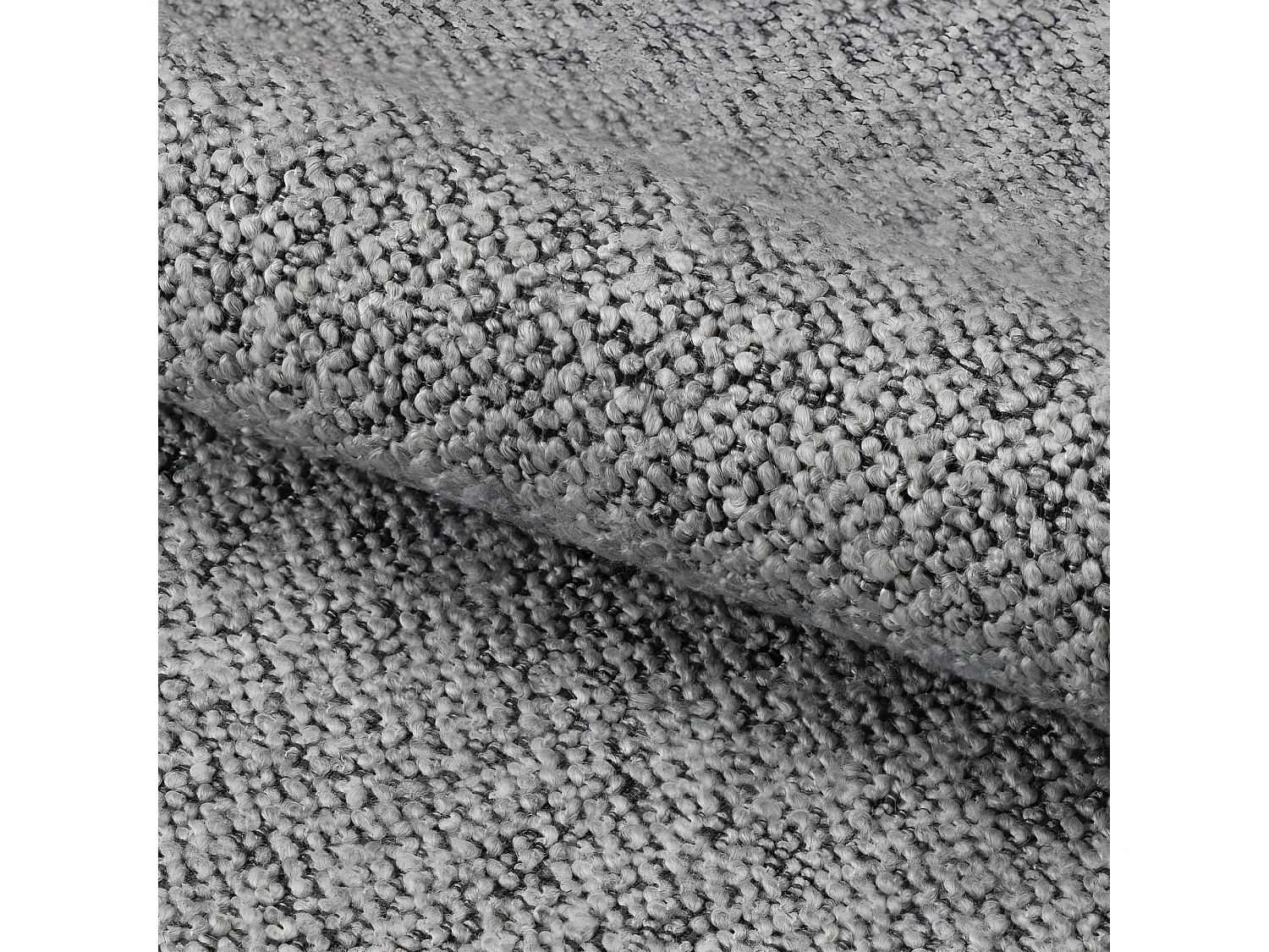 Colobura - Tabouret de bar en tissu et métal H55-80cm - Gris