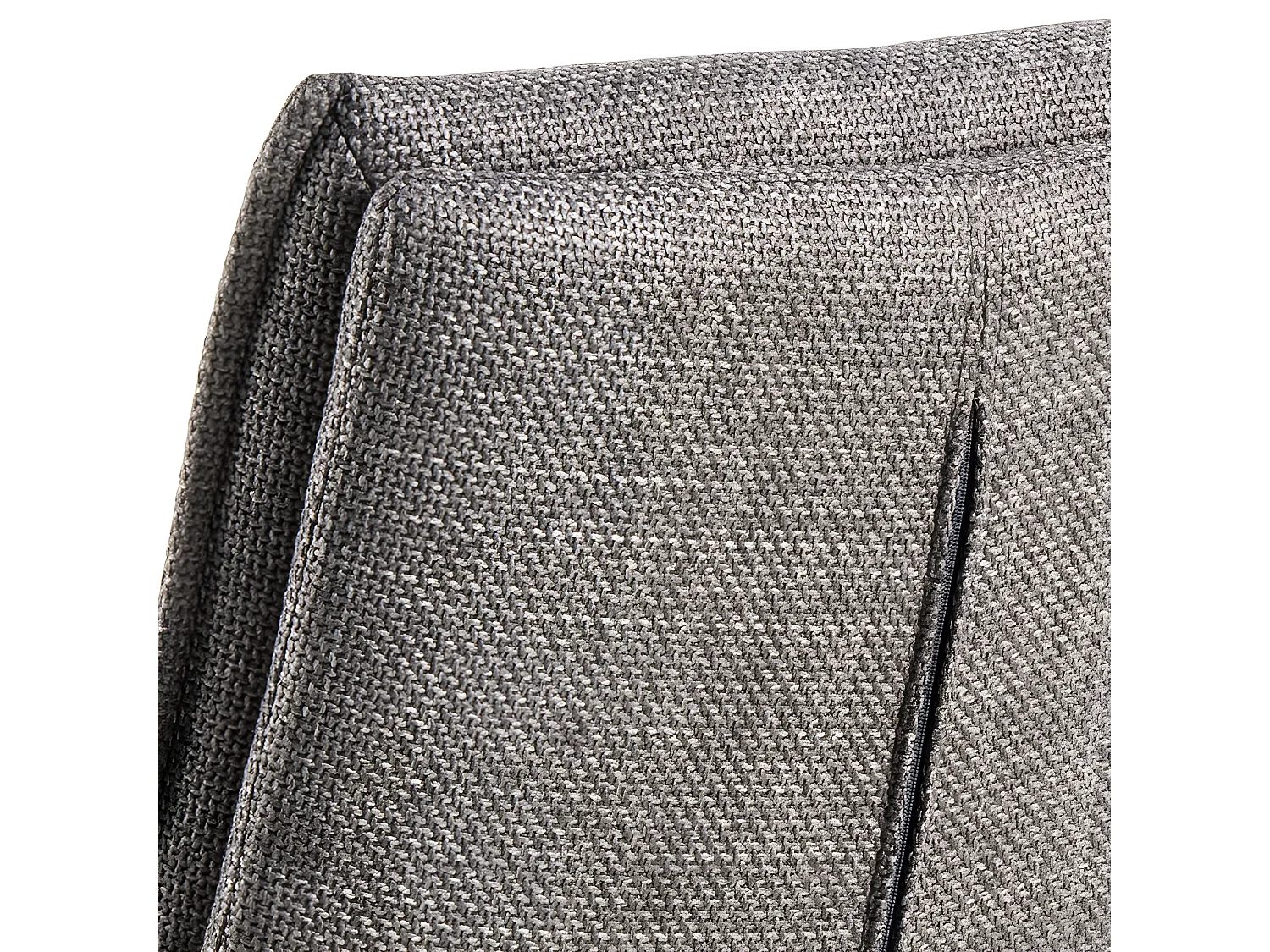 Eurame - Lot de 2 tabourets de bar réglables en tissu et métal H68-89cm - Taupe