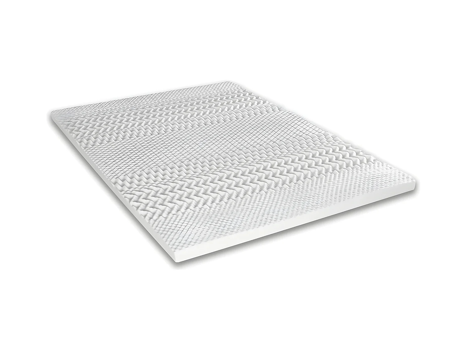Surmatelas 6 cm Mémoire de forme 7 zones de confort 140x190 cm