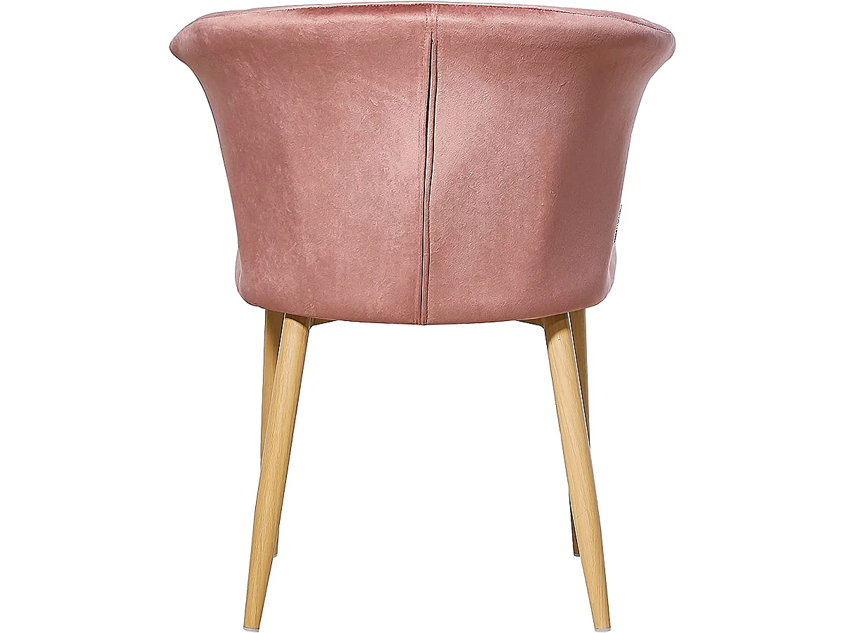 ELSA - Chaise en Velours Vintage - Rose