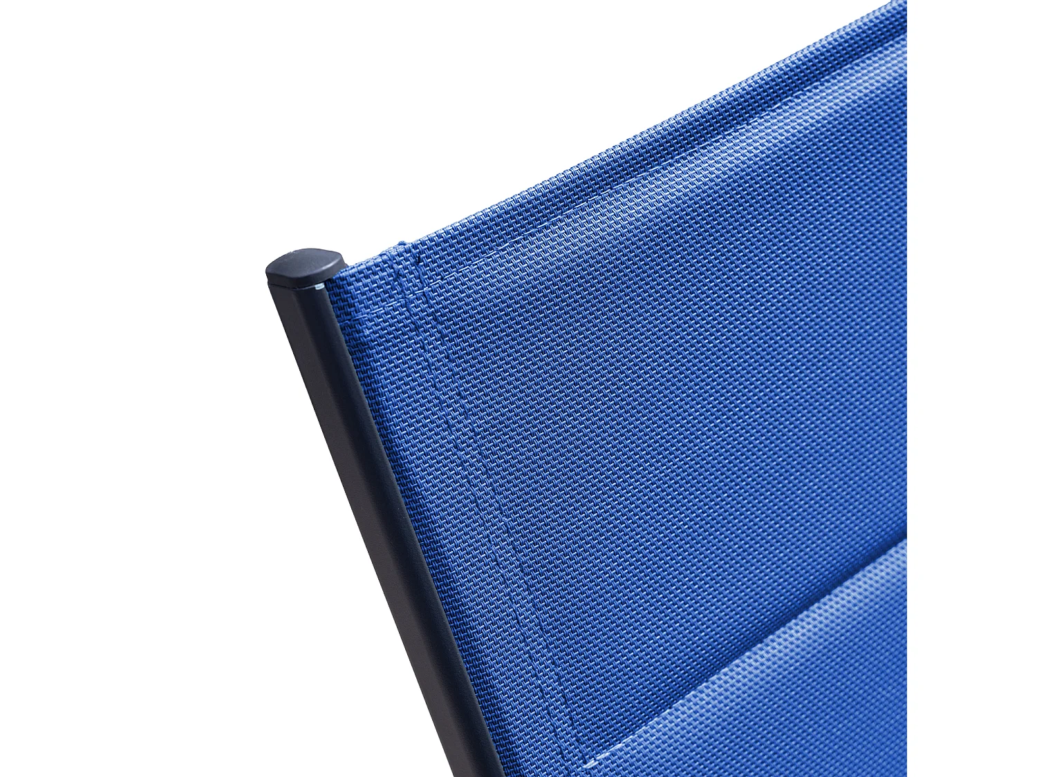 BARBADOS ligstoel in donkerblauw textilene - aluminium antraciet
