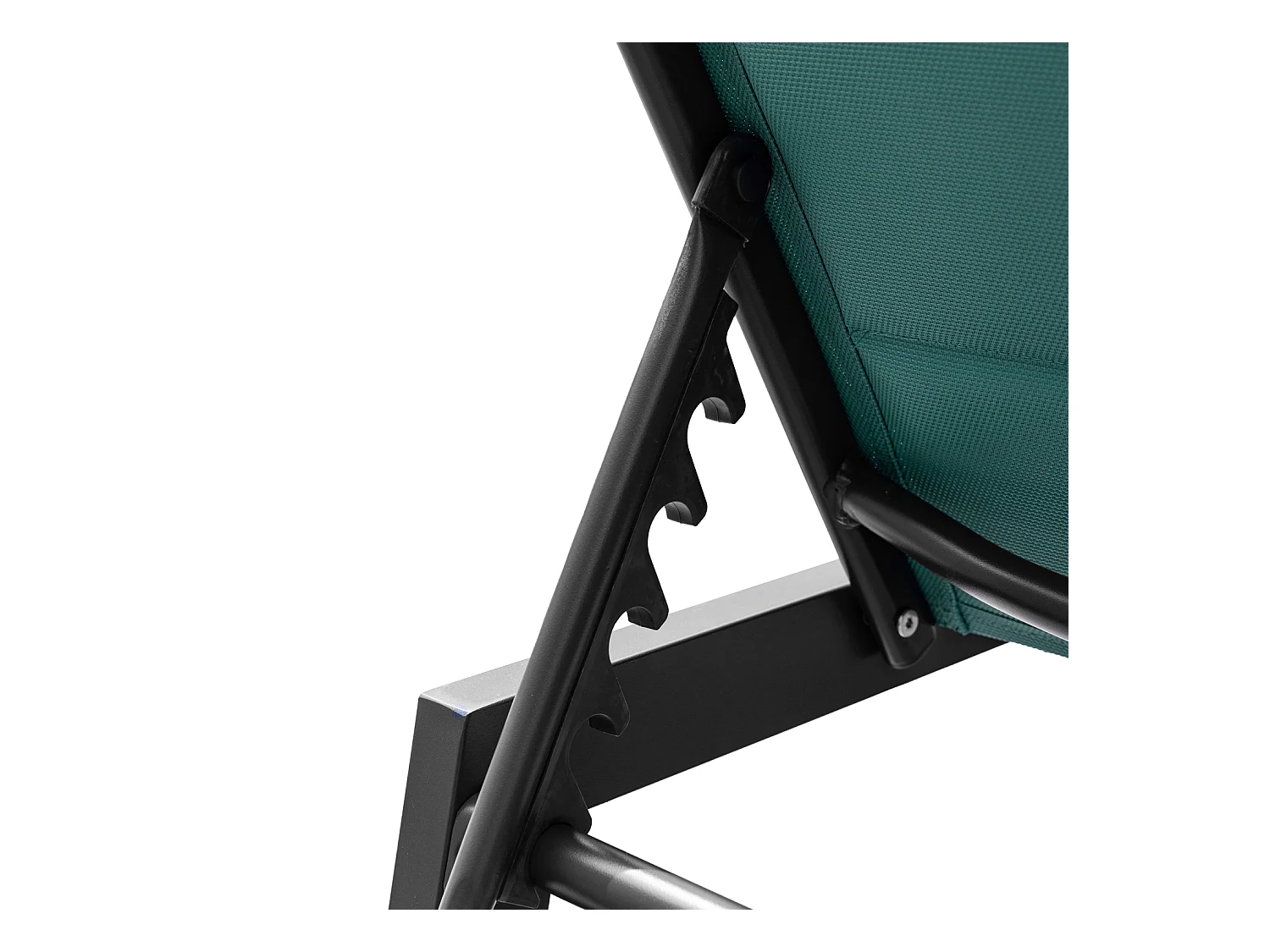 BARBADOS ligstoel in watergroen textilene - aluminium antraciet