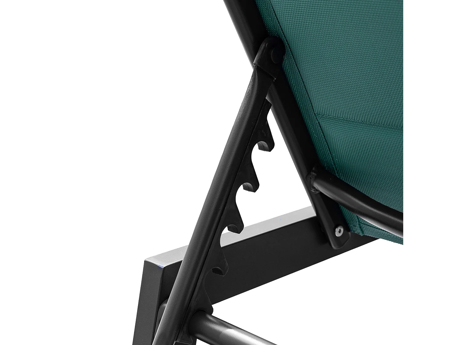 BARBADOS ligstoel in watergroen textilene - aluminium antraciet