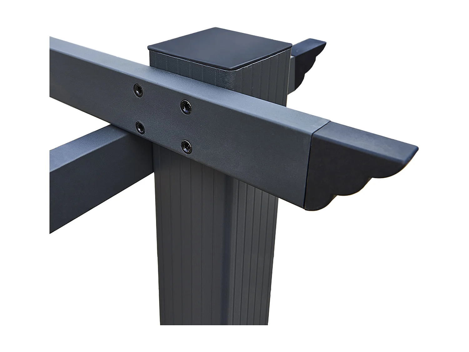 Pergola autoportante 3 × 4m CASSIS beige - structure aluminium - HAPPY GARDEN