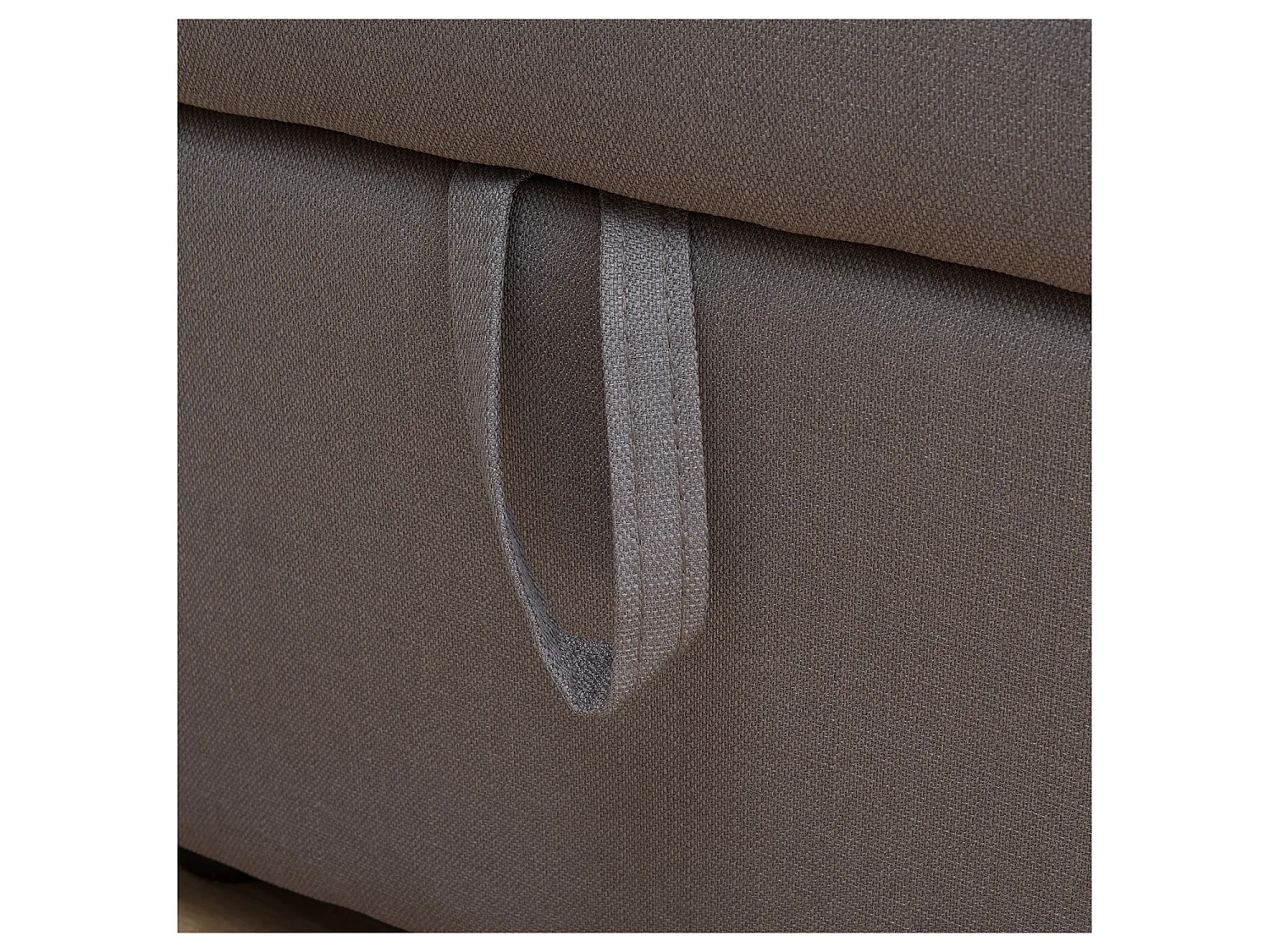 Canapé d'angle convertible CLARK 3 places taupe - HAPPY GARDEN