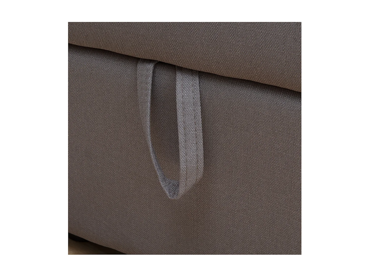 Canapé d'angle convertible CLARK 3 places taupe - HAPPY GARDEN