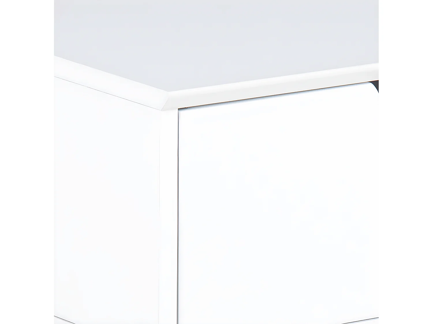 Espejito - Table de chevet 1 tiroir en bois - Blanc