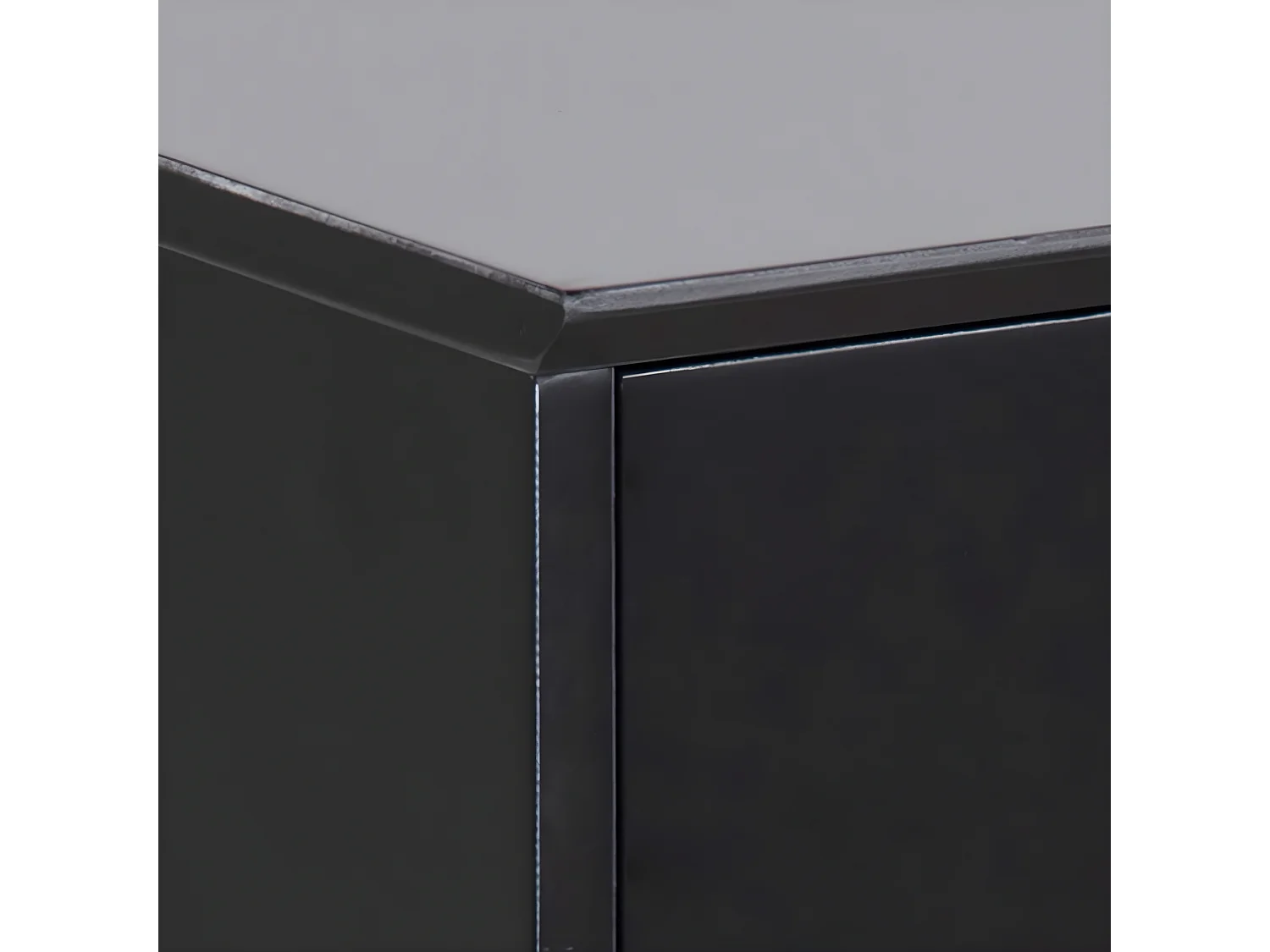 Espejito - Table de chevet 1 tiroir en bois - Noir