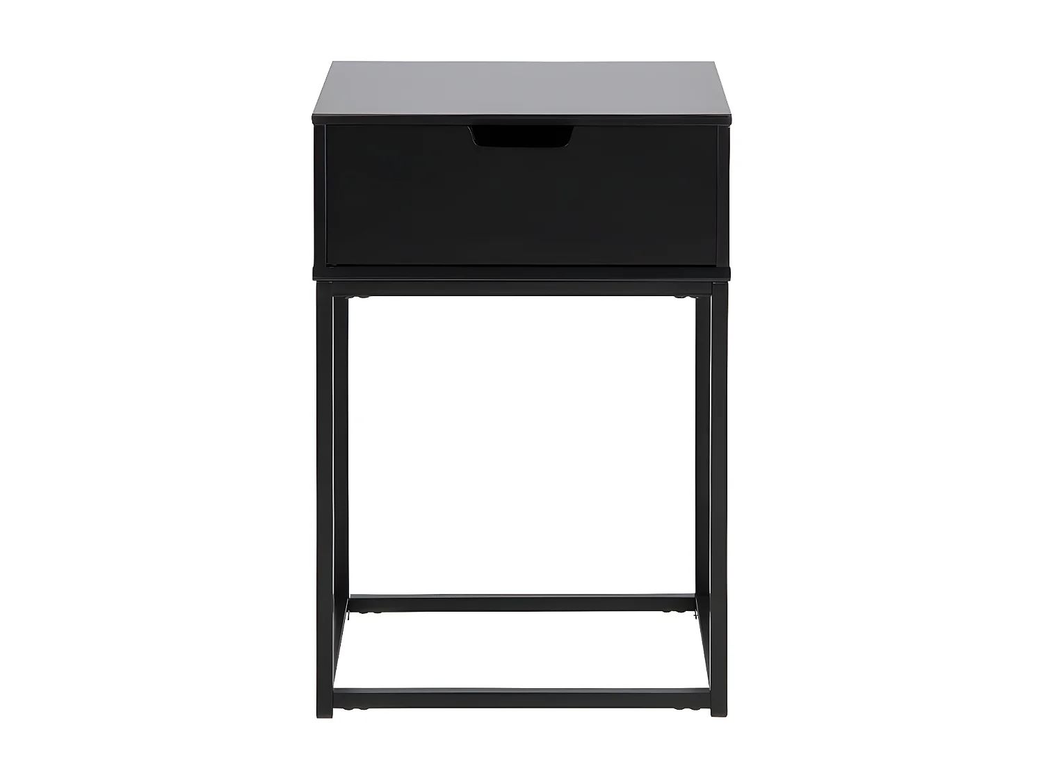 Espejito - Table de chevet 1 tiroir en bois - Noir