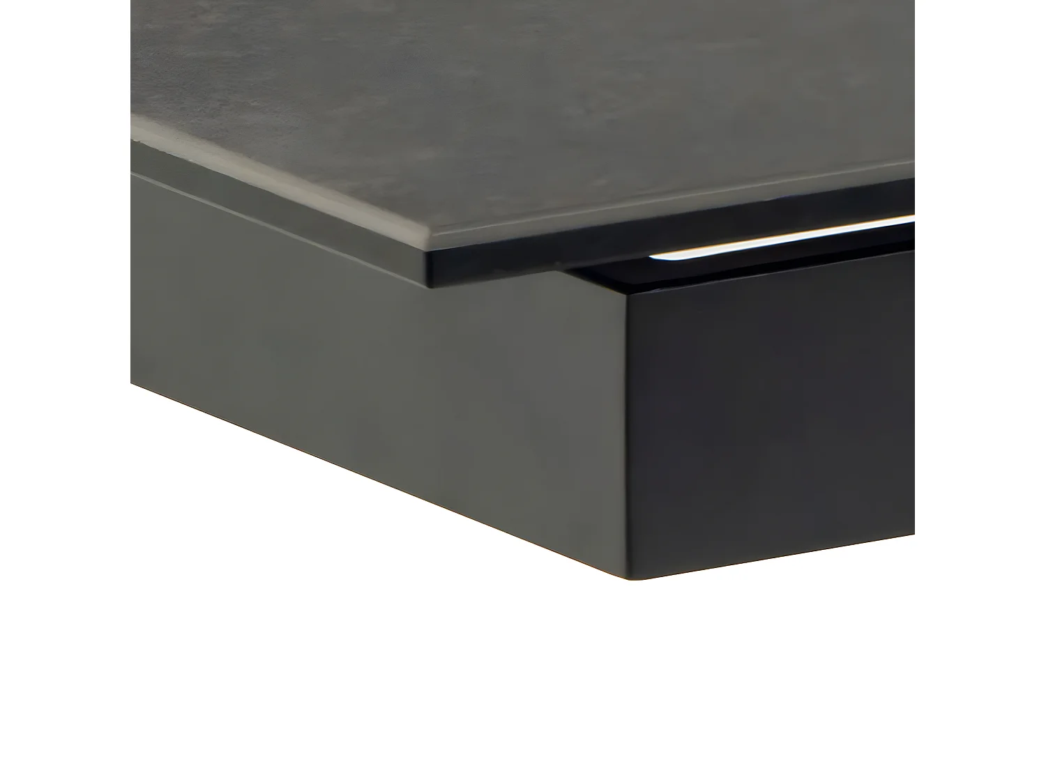 Eurame - Table à manger extensible 6 à 12 personnes en céramique et métal 200-240x100cm - Noir