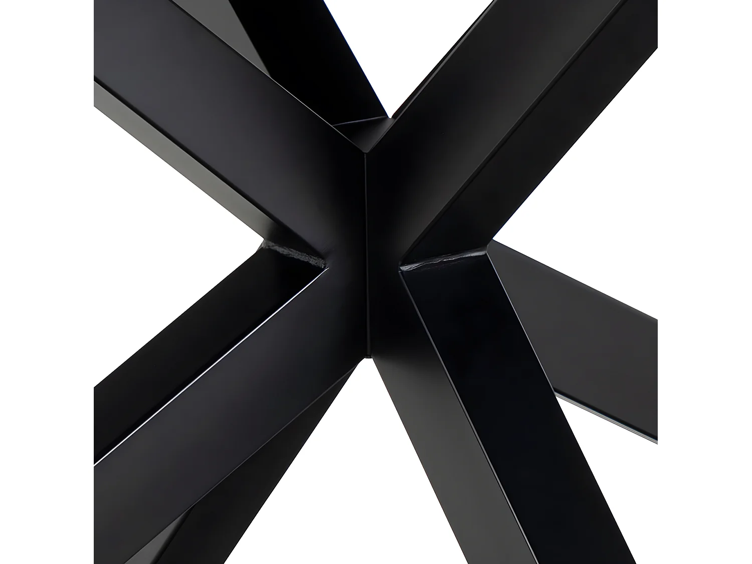 Eurame - Table à manger extensible 6 à 12 personnes en céramique et métal 200-240x100cm - Gris