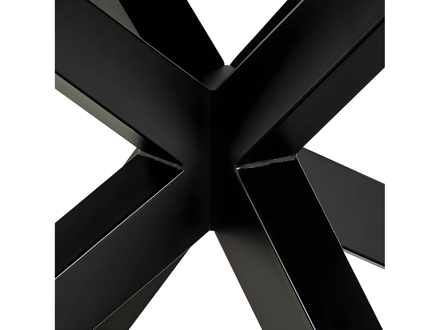 Eurame - Table à manger extensible 6 à 12 personnes en céramique et métal 200-240x100cm - Marron