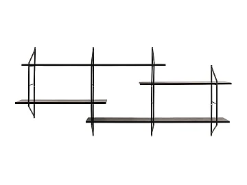 Etagère murale noire