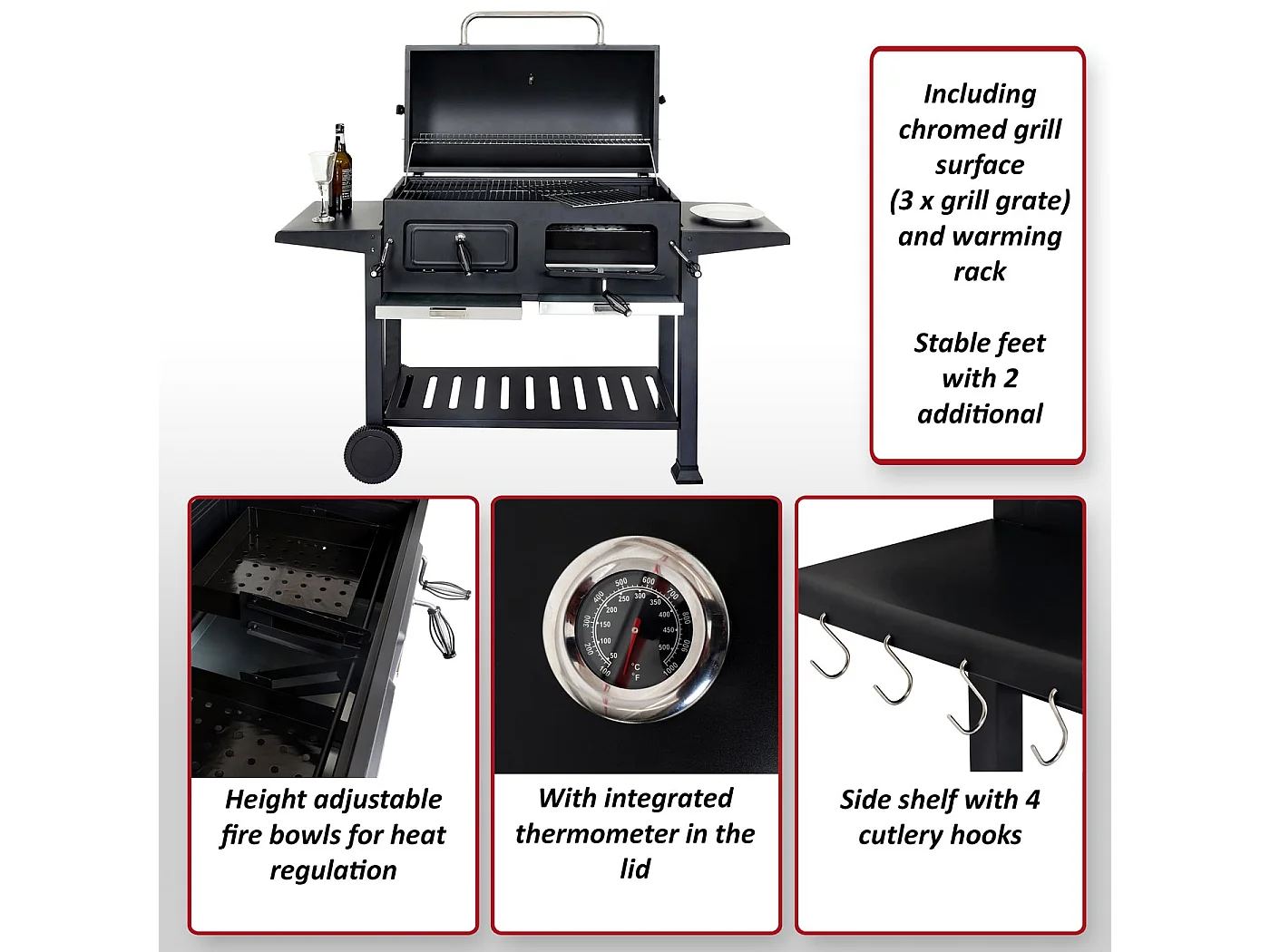 Grill na węgiel drzewny MCW-K94