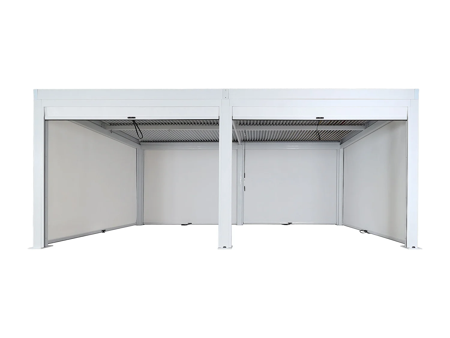 Pergola MCW-L46 ze ścianą boczną,  biały