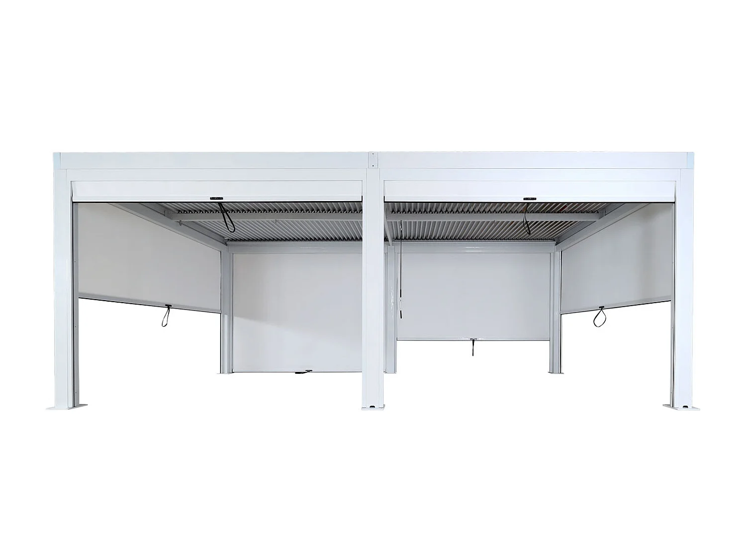 Pergola MCW-L46 ze ścianą boczną,  biały