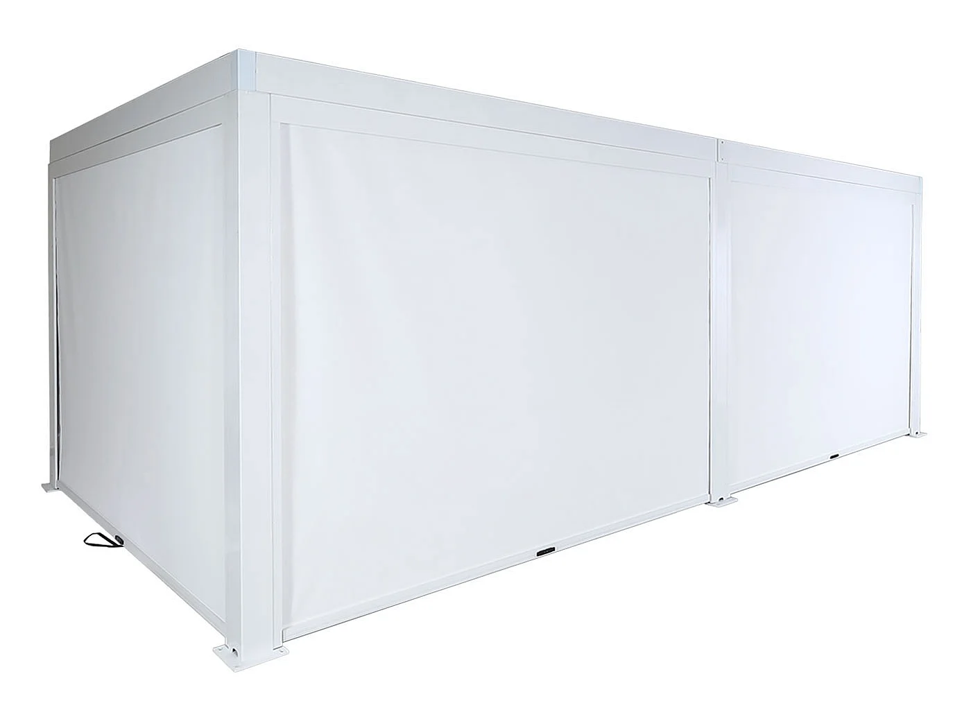 Pergola MCW-L46 mit Seitenwand, Weiß