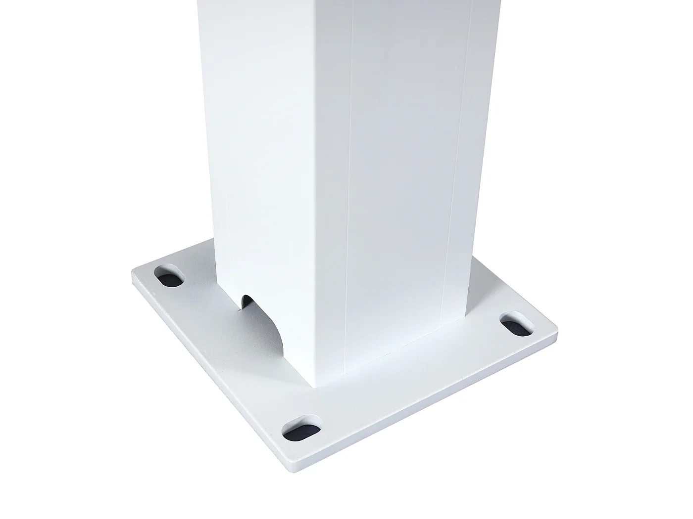 Pergola MCW-L46 mit Seitenwand, Weiß