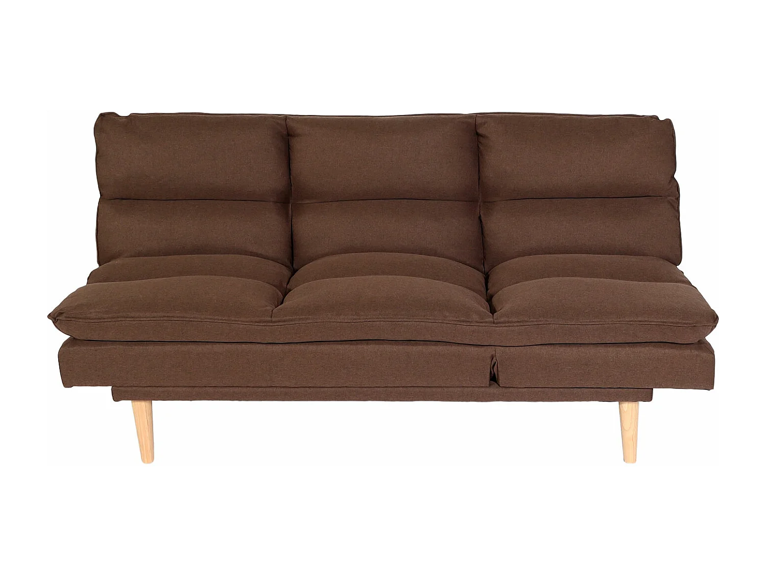 Schlafsofa MCW-M79, Stoff/Textil braun