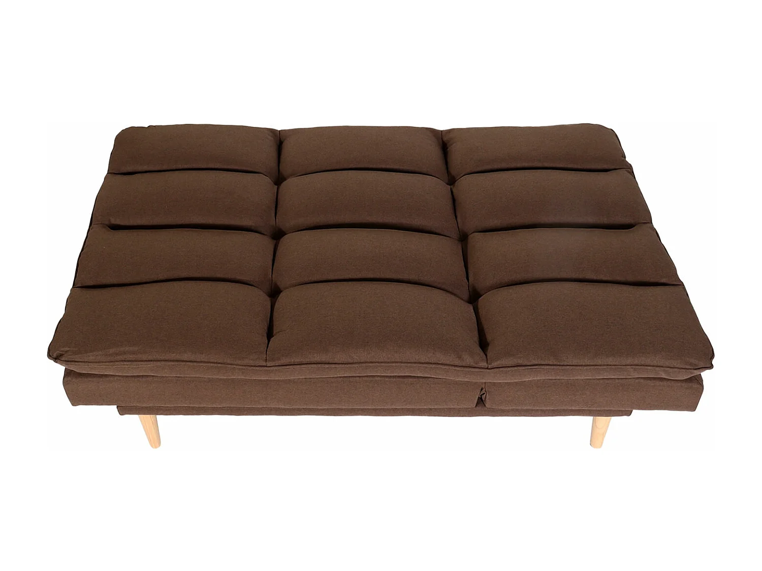 Schlafsofa MCW-M79, Stoff/Textil braun