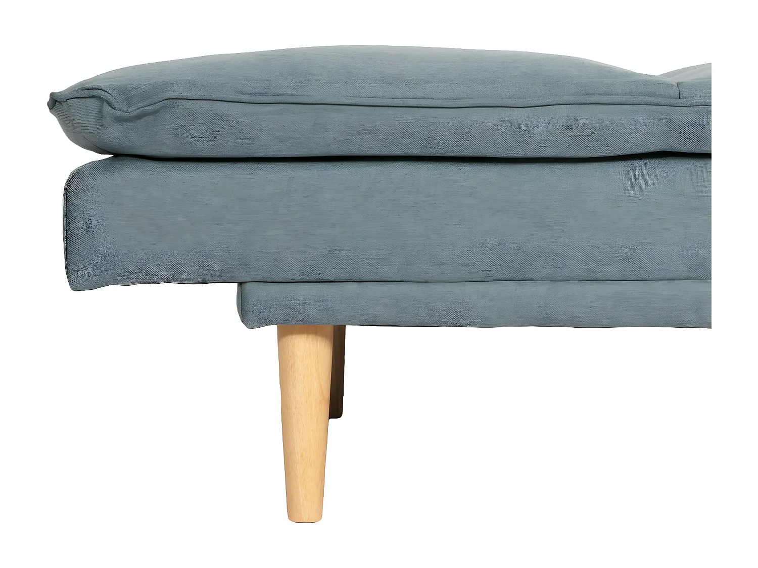 Schlafsofa MCW-M79, Stoff/Textil blau-grau