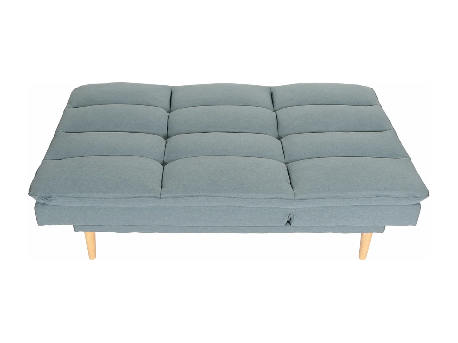 Schlafsofa MCW-M79, Stoff/Textil blau-grau