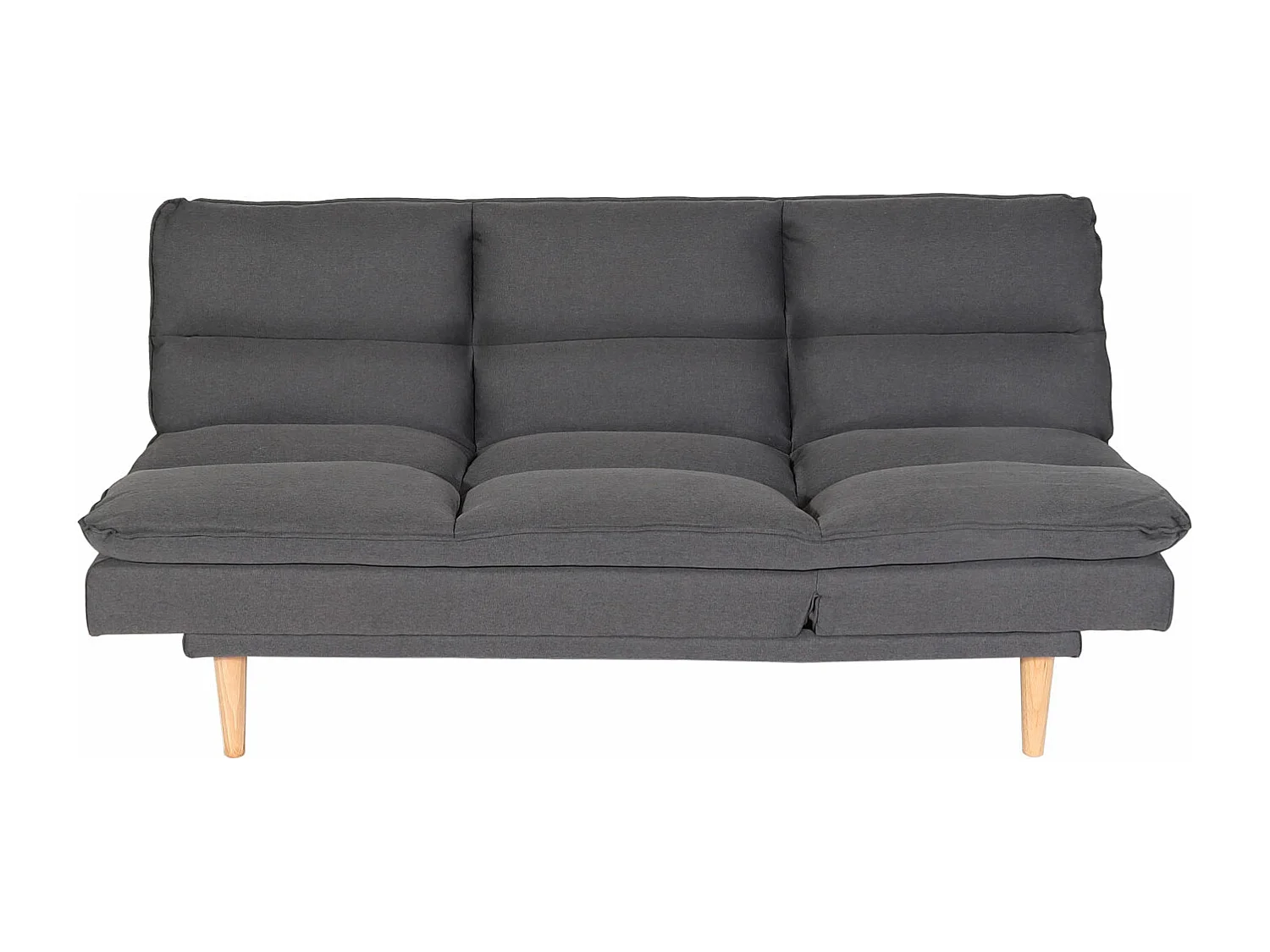 Schlafsofa MCW-M79, Stoff/Textil dunkelgrau
