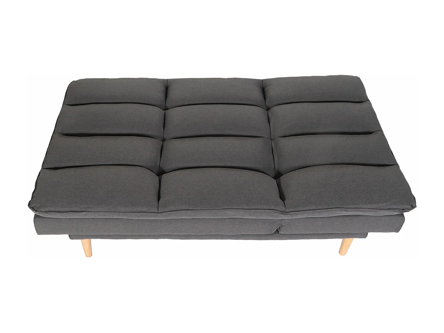 Schlafsofa MCW-M79, Stoff/Textil dunkelgrau