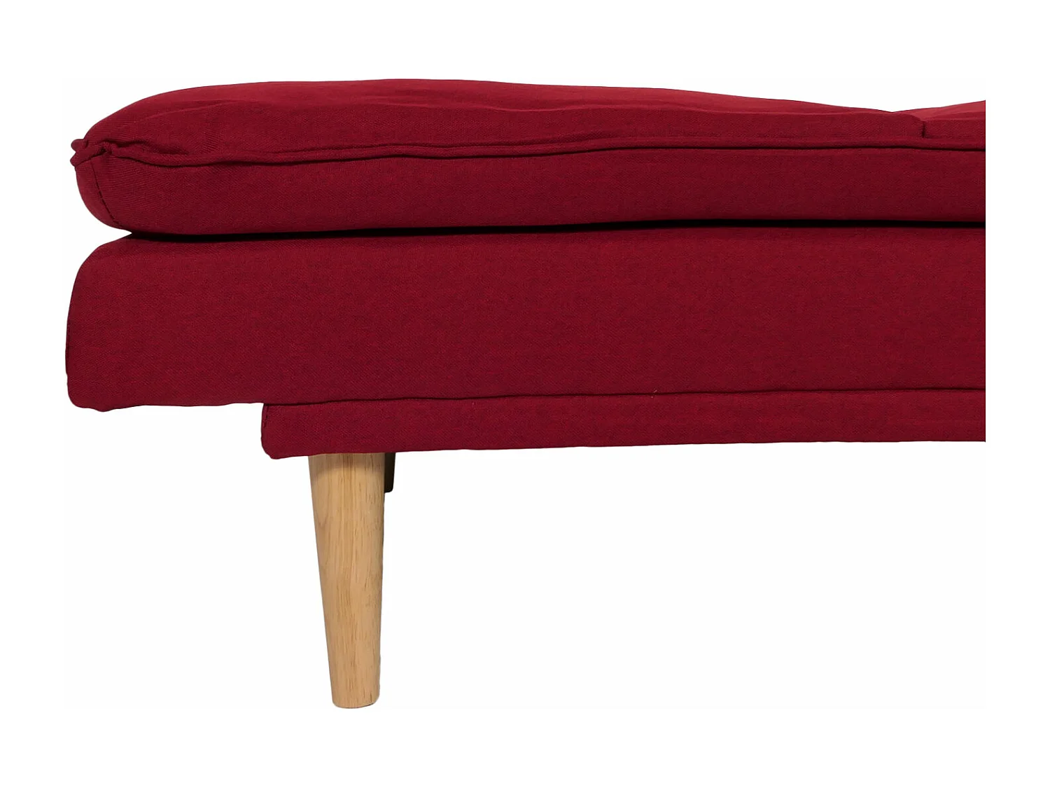 Slaapbank MCW-M79,  stof/textiel bordeaux