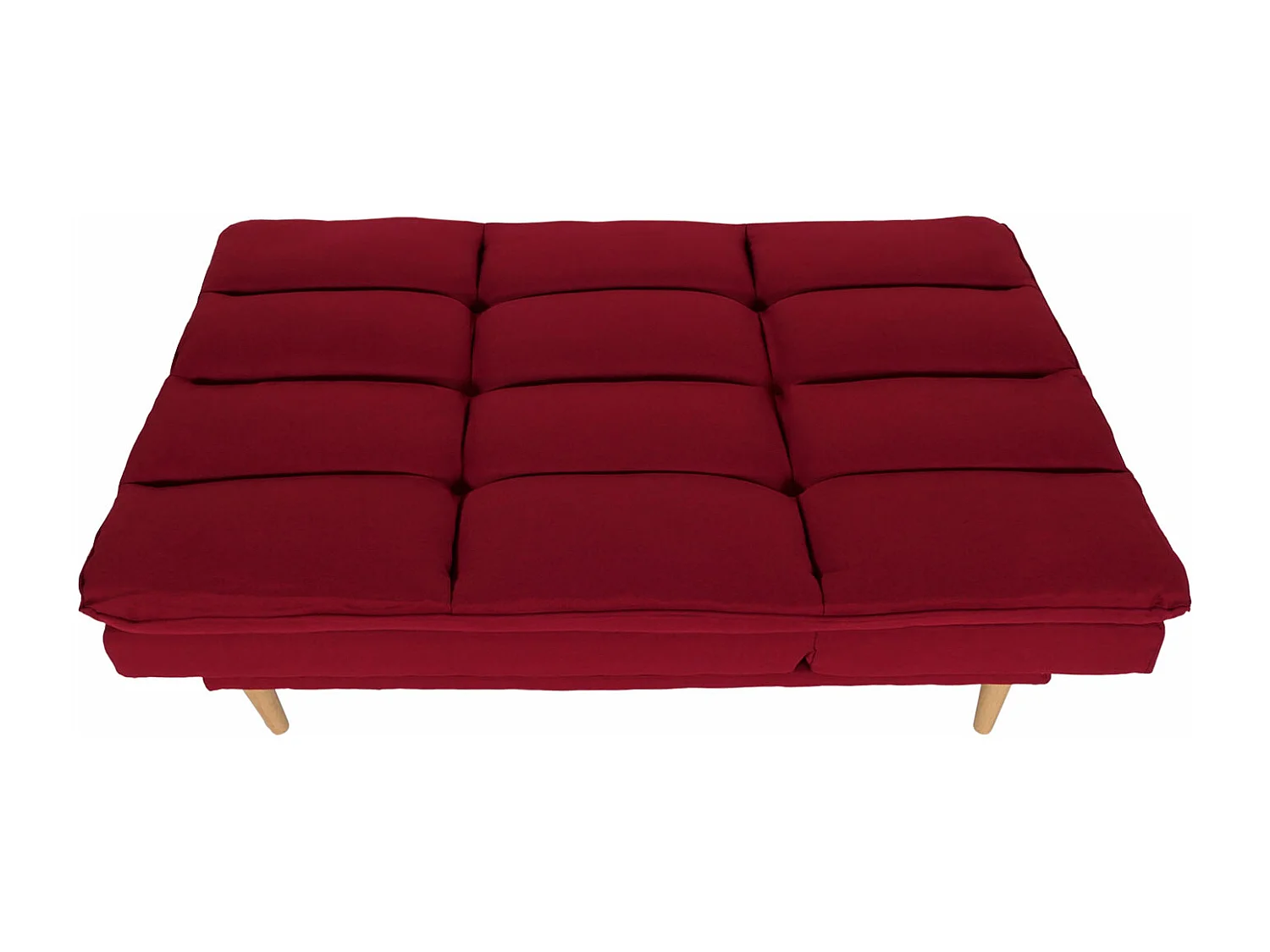 Slaapbank MCW-M79,  stof/textiel bordeaux