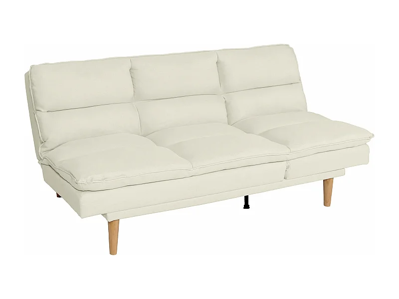 Schlafsofa MCW-M79, Stoff/Textil creme