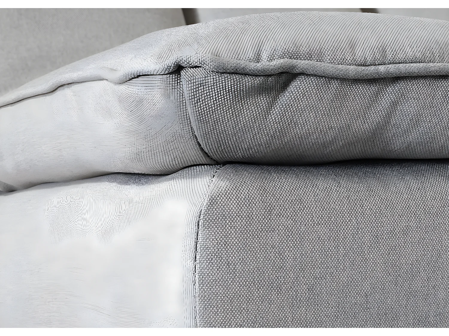 Schlafsofa MCW-M79, Stoff/Textil mint-grau