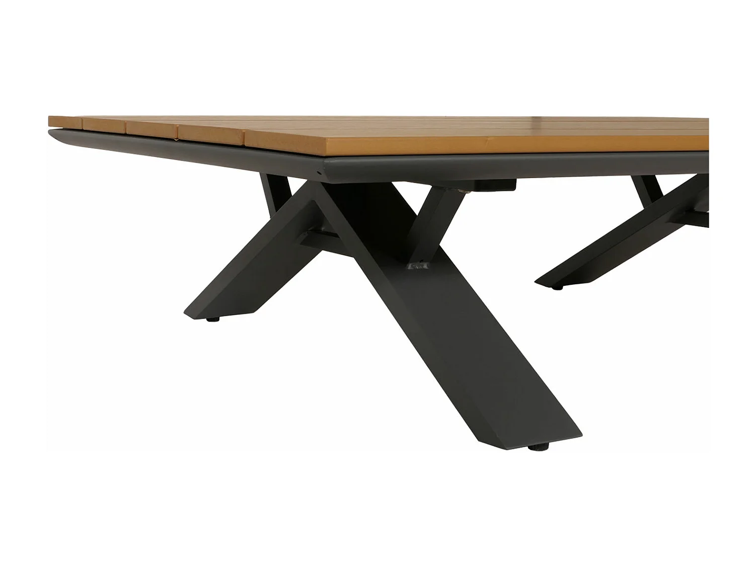 Set salotto giardino esterno salottino componibile MCW-M62 alluminio polietilene antracite cuscini grigio scuro