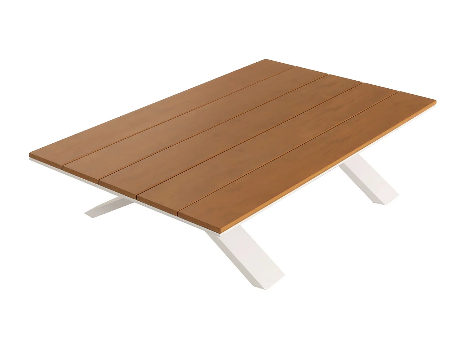 Tuinset MCW-M62,  frame wit, bekleding lichtgrijs