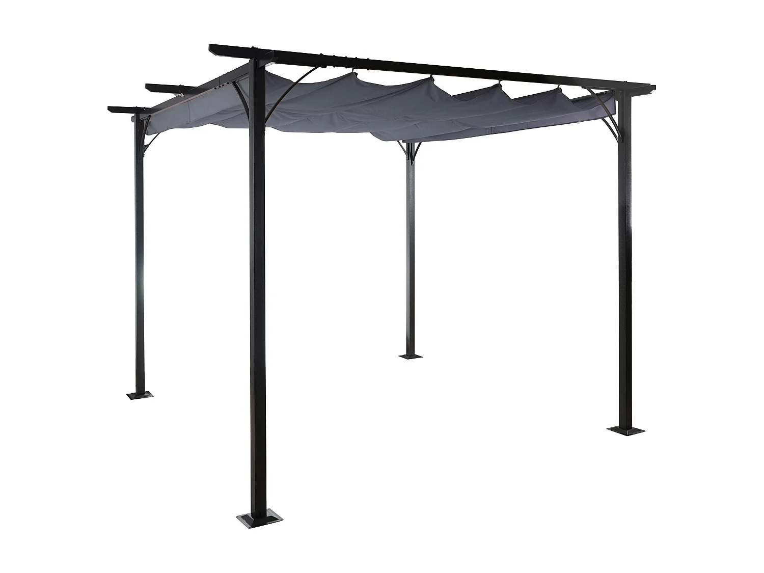 Pergola MCW-C42, 3,5x3,5m grau